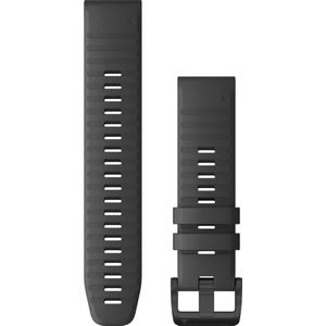 Garmin Quickfit 22 horlogeband Slate Gray (22 mm, Silicone), Horlogebandjes, Grijs