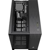 CORSAIR 2500 - mATX-Behuizing - Zwart/Obsidiaan Aluminium - Dubbele Kamer