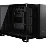 CORSAIR 2500 - mATX-Behuizing - Zwart/Obsidiaan Aluminium - Dubbele Kamer