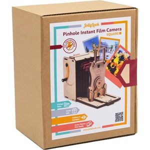 JollyLook Pinhole Instant Film Camera - Hout - Lichtbruin - Gemonteerd