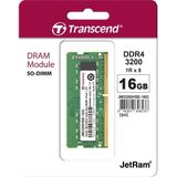 Transcend - JM3200HSE-16G - RAM - Groen - 1 x 16GB - 3200 MHz - DDR4 SO-DIMM