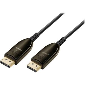 Transmedia Optische DisplayPort kabel 15 m (8k@60Hz) (15 m, DisplayPort), Videokabel