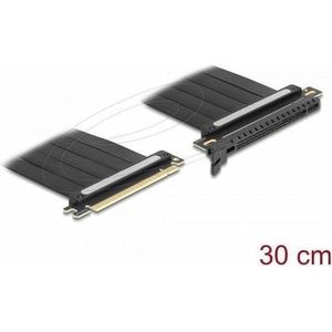 Delock - Riser Karte - PCI Express - Zwart - 30 cm, Ondersteunt PCI Express 4.0