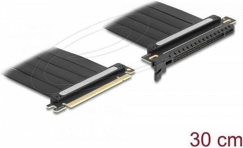 Delock - Riser Karte - PCI Express - Zwart - 30 cm, Ondersteunt PCI Express 4.0