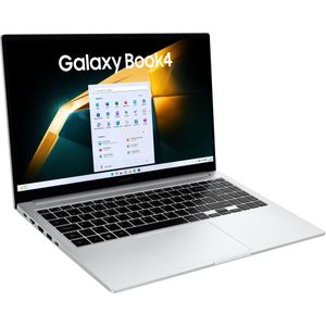 Samsung Galaxy Book4 - 15,6 Zoll i5-120U 16 GB 512 GB W11H Platinum Silver (15.60", 512 GB, 16 GB, DE, Intel Core 5 120U), Notebook, Zilver