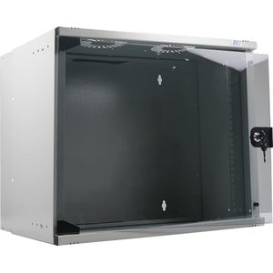 EFB Elektronik 19- 09U opvouwbare wandbehuizing, diepte 600 mm, 1-delig, flat pack, RAL9005, Accessoires voor serverkasten, Zwart