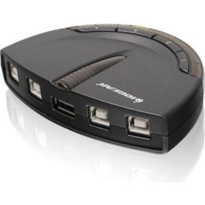 IOGEAR - 4-poorts PrinterShare USB - Schakeldoos