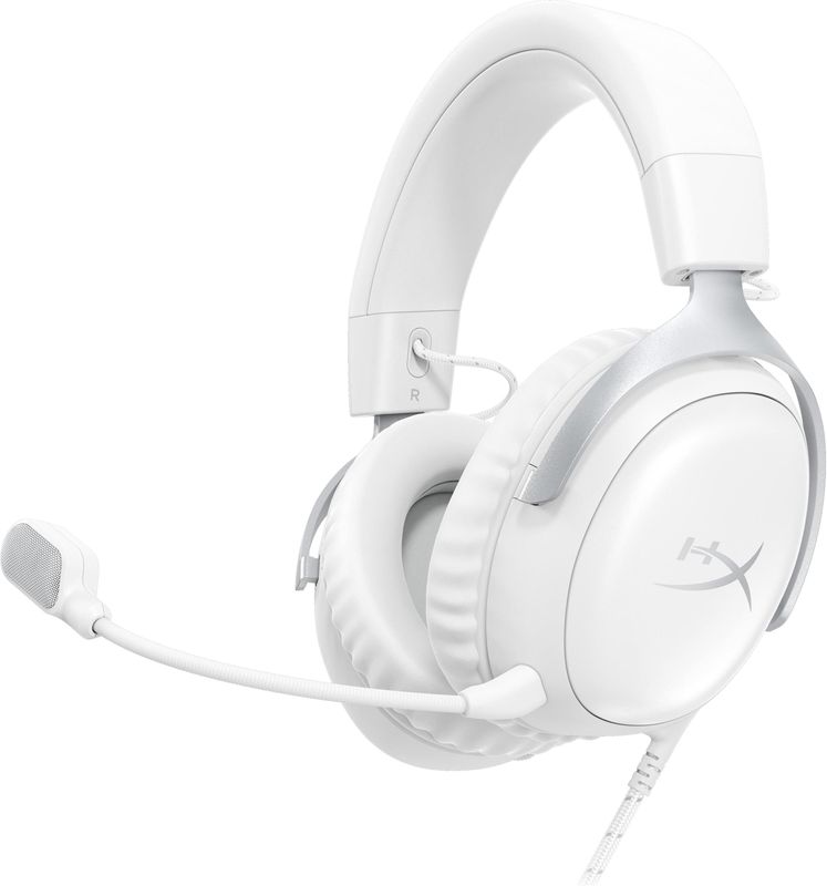 HyperX Cloud III - Gaming Headset (White), Gaming headset, Wit
