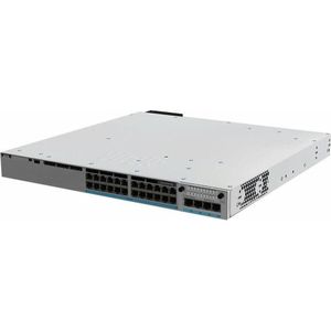 Cisco KATALYSATOR 9300 24-POORTS MGIG EN (24 ports), Netwerkschakelaar, Grijs
