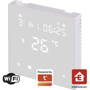 Emos GoSmart vloerverwarmingsthermostaat P56201UF met WiFi, programmeerbaar, bedraad, Thermostaat, Wit