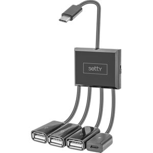 Setty USB-C HUB HHO-02 (USB-C), Docking station + USB-hub