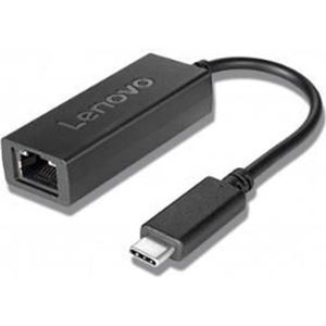 Lenovo USB-C -Ethernet adapter (USB-C, RJ45 Gigabit Ethernet (1x)), Netwerkadapter