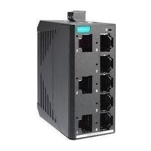 Moxa EDS-G2008-ELP - Unmanaged volledig Gigabit Ethernet-switch met 8 10/100 1000 BaseT(X)-poorten (8 ports), Netwerkschakelaar
