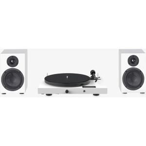 Pro-Ject Jukebox E1 + Luidsprekerbox 5 Set Draaitafel systeem - Wit, Platenspeler, Wit