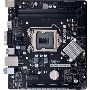 Biostar - H81MHV3 - Moederbord - Zwart - mATX - DDR3