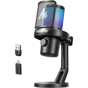 Maono DM40 Pro - Draadloze Gaming Microfoon - 16mm Condensatorcapsule - AI-technologie