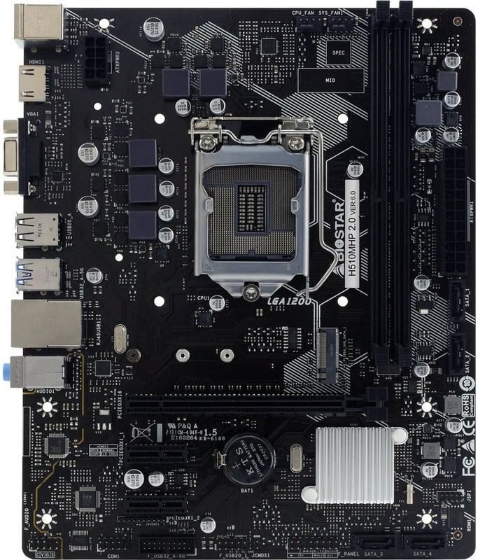 Moederbord - Intel - Lga 1200 - DDR4 - Maximaal 64 GB