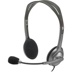 Logitech H110 (Bedraad), Kantoorheadset, Zilver