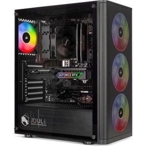 Joule Performance Gaming PC RTX5050 R5 32GB 1TB L1137866 (1000 GB, 32 GB, AMD Ryzen 5 9600X, GeForce RTX 5050), PC, Zwart