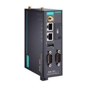 Moxa AIG-101-T - 2-poorts Modbus RTUASCIITCP naar MQTTAzureAWS cloud-ready gateway met -40 tot 70C op, Router