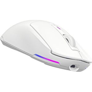 Lorgar - MSA10W - Draadloze Gaming Muis - Wit - Ergonomisch Ontwerp