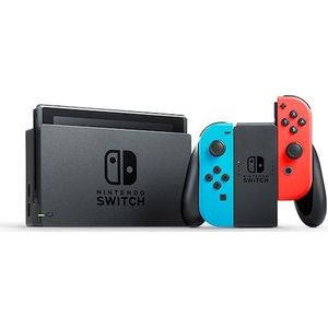 Nintendo Switch, Spelcomputer, Blauw, Rood