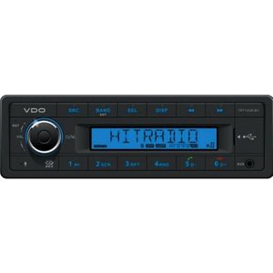 Vdo, Autoradio, TR712UB-BU FM RDS Tuner USB/AUX/BT Kort Slot
