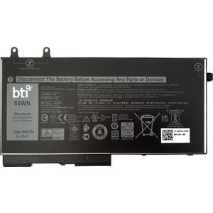 Origin Storage BTI 7WNW1-, Batterij, DELL, LATITUDE (3 Cellen, 4342 mAh), Notebook batterij, Zwart