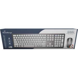 MediaRange - MROS135 - Toetsenbord - Zilver - Draadloos - QWERTY NL
