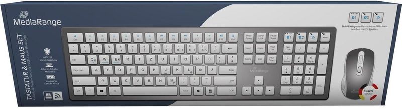 MediaRange - MROS135 - Toetsenbord - Zilver - Draadloos - QWERTY NL