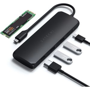 Satechi Hybride multipoort (USB C), Docking station + USB-hub, Zwart