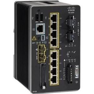 Cisco Catalyst IE-3200-8T2S-E netwerkswitch Beheerd L2/L3 Gigabit Ethernet (10/100/1000) Zwart (8 ports), Netwerkschakelaar, Zwart