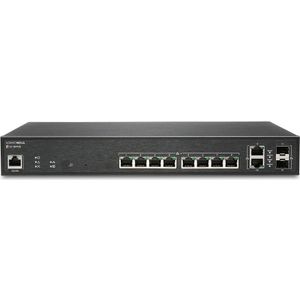 SonicWall Switch SWS12-10FPOE - Schakelaar - beheerd - 10 x 10/100/1000 (PoE+) (12 Havens), Netwerkschakelaar, Zwart