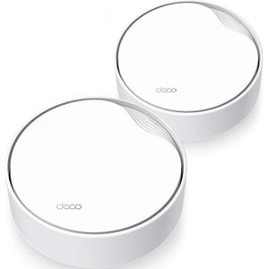 TP-Link DECO X50-POE(2-PACK) mesh-wifi-systeem Dual-band (2.4 GHz / 5 GHz) Wi-Fi 6 (802.11ax) Wit Intern