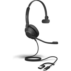 Jabra - Evolve2 30 SE - Kantoorheadset - Zwart - Bedraad - USB-A