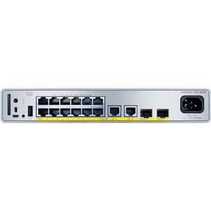 Cisco Catalyst 9000 Compacte Schakelaar 12 p (12 ports), Netwerkschakelaar, Grijs