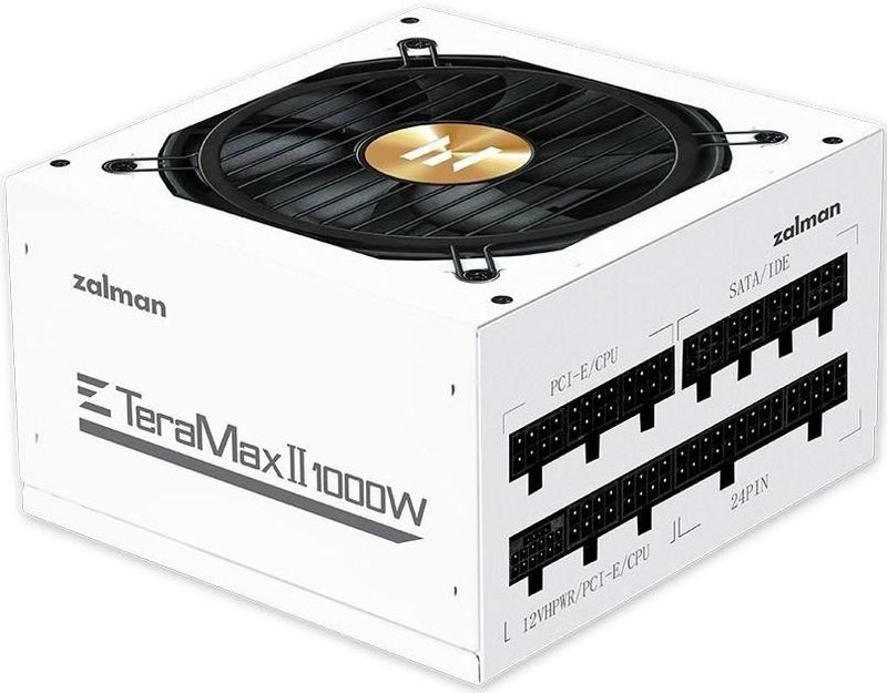 Zalman - ZM1000-TMX2 - PSU - Wit - 1000W - 80 Plus Gold - Volledig Modulaire