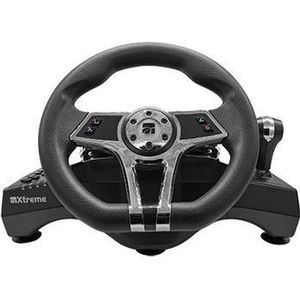 Xtreme Hurricane Zwart USB Stuur + Analoge/Digitale Pedalen PlayStation 5 (PS5), Controller, Zwart