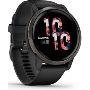 Garmin Venu 2 (45 mm, Polymeer, Eén maat voor iedereen), Sporthorloges + Smartwatches