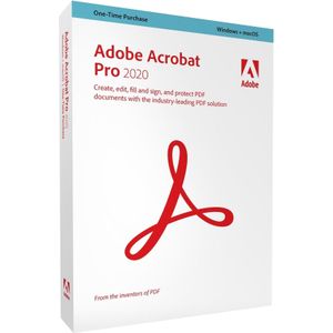 Adobe Acrobat Pro 2020 Box Pack voor Mac OS & Windows