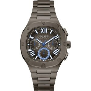 Guess, Horloge, HEADLINE polshorloge, Grijs, (Analoog horloge, 42 mm)