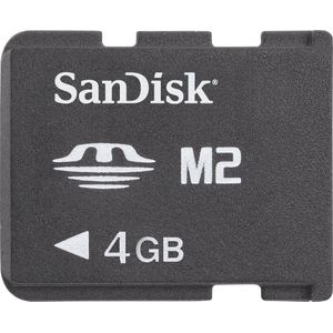 SANDISK Micro M2 (4 GB, Micro M2 USB-sleutel), Geheugenkaart, Zwart