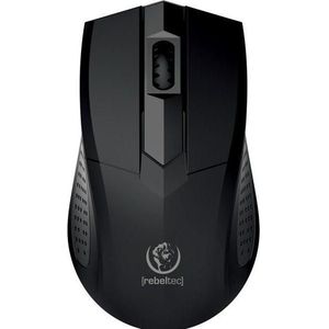 Rebeltec - Focus - Computer Muis - Zwart - Bedraad - 1200 DPI - 3 Knoppen