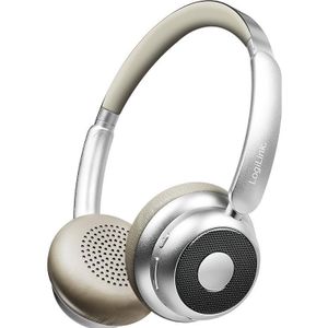 LogiLink Prüfen (20 h, Draadloze, Bedraad), Koptelefoon, Zilver