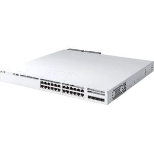 Cisco KATALYSATOR 9300L MINI 24P UPOE (24 ports), Netwerkschakelaar, Zilver
