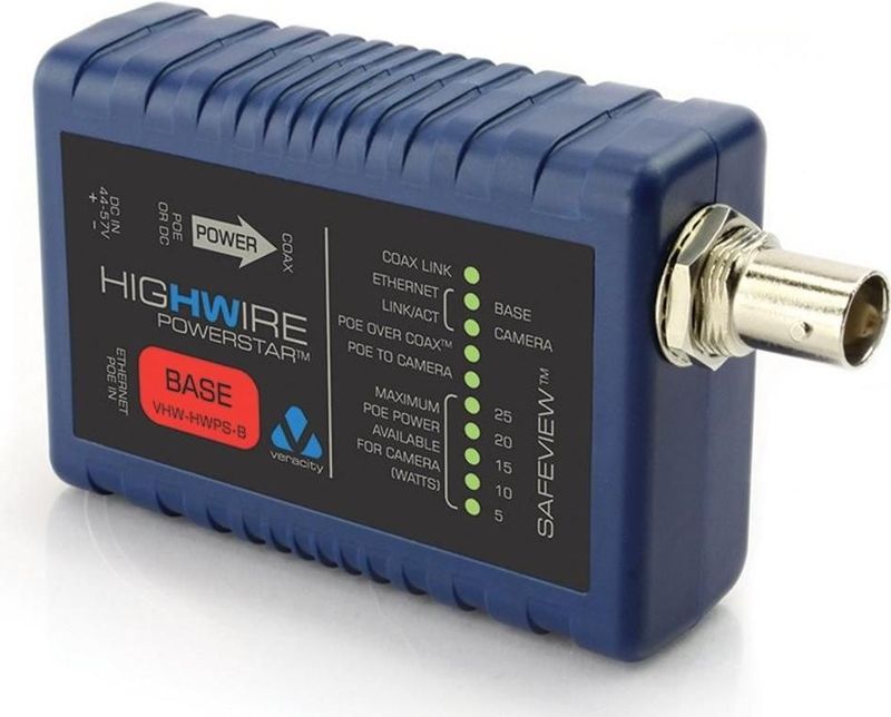 Veracity - VHW-HWPS-B - Netwerk Media Converter - PoE-injector - 25 W