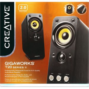 Creative GigaWorks T20 Serie II, PC-luidspreker, Zwart