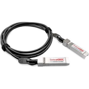 SwissGBIC DAC 10Gb Passief 3m J9283D, Zendontvangers, Zilver