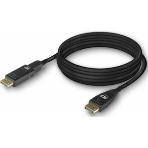 ACT 10 meter DisplayPort 1.4 ive optische kabel 8K met afneembare connector DisplayPort male (10 m, DisplayPort), Videokabel
