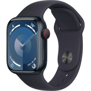 Apple Watch Series 9 (41 mm, Aluminium, 4G, M/L), Sporthorloges + Smartwatches